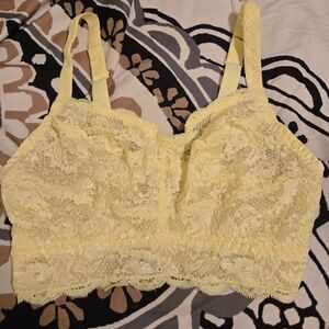 NWT Yellow Lace Bralette